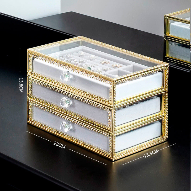 Glass Jewelry Storage Box
