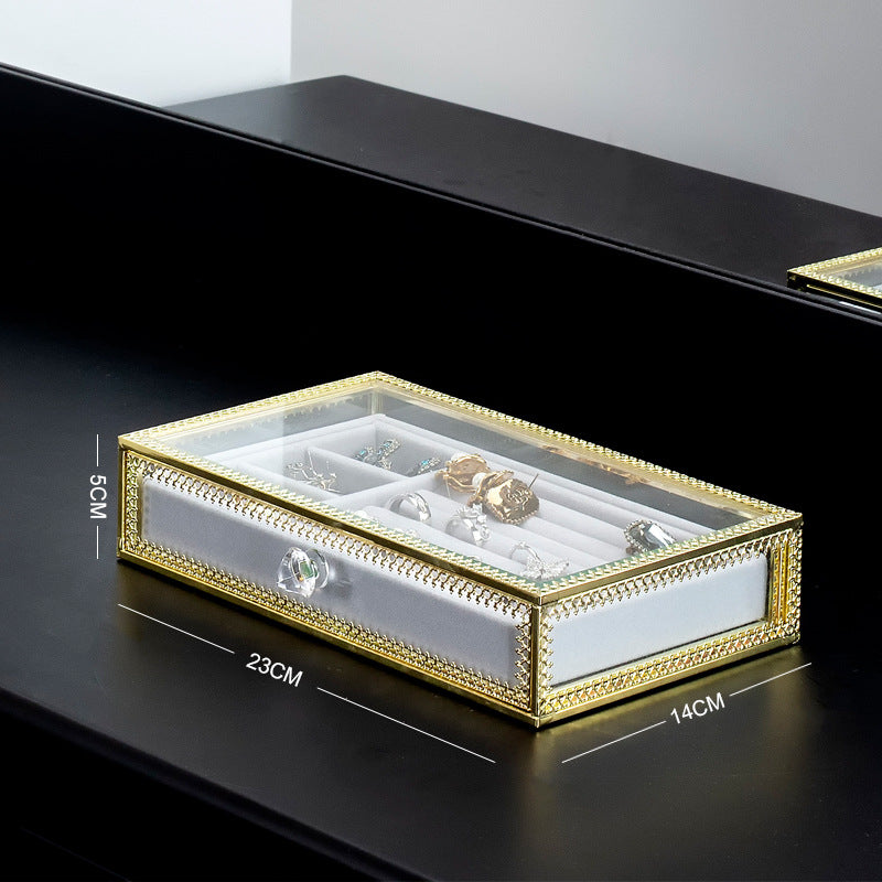 Glass Jewelry Storage Box