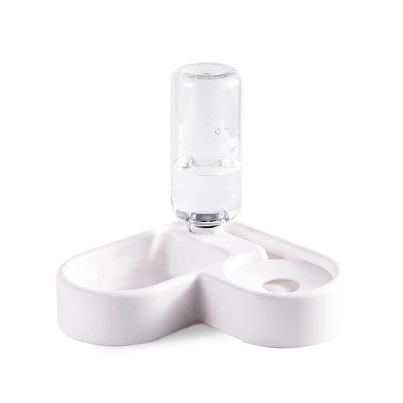 Corner Heart Shape Pet Bowl