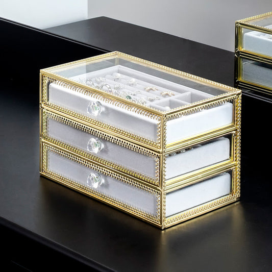 Glass Jewelry Storage Box