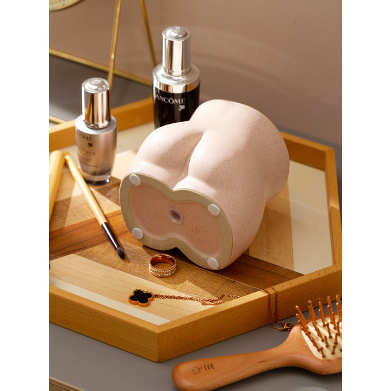 Butt Ceramic Makeup Brush Holder