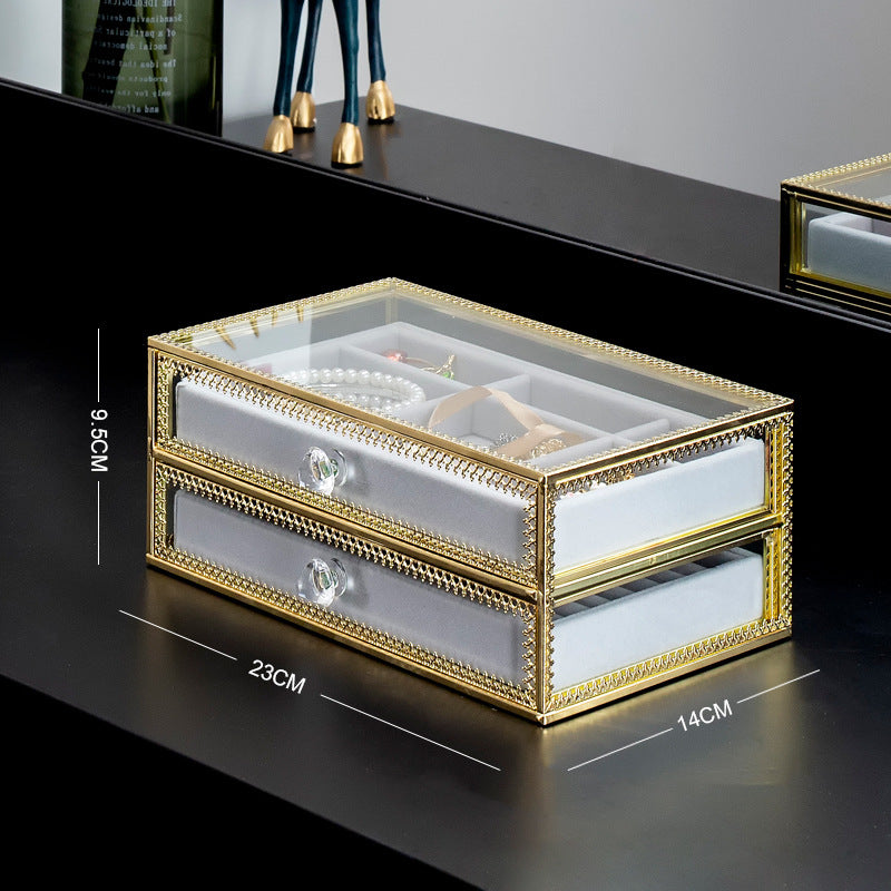 Glass Jewelry Storage Box